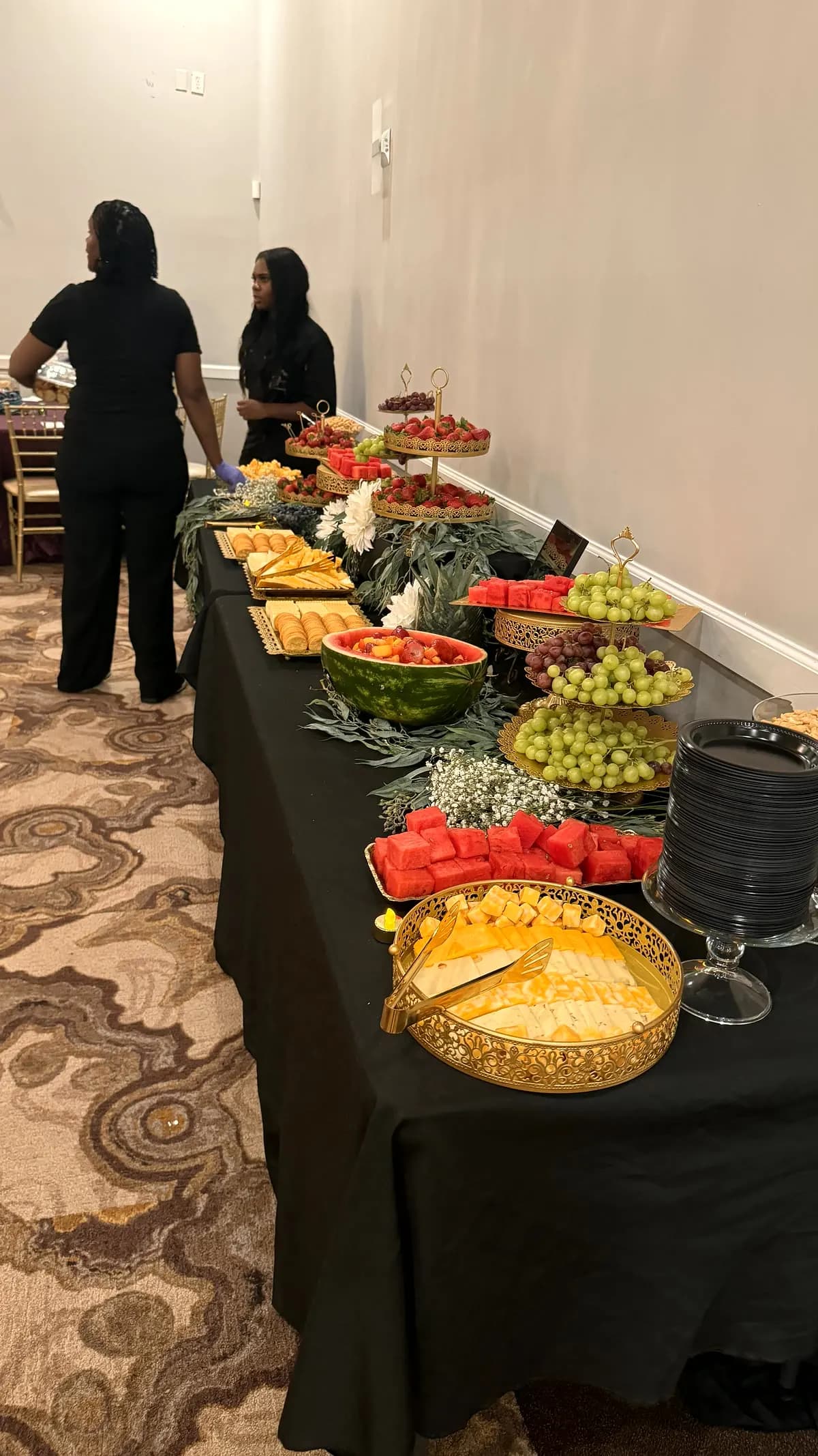 Celebration Buffet Line — 80th Birthday Celebration